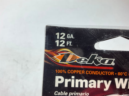 Deka 00473 Red Copper Primary Wire 12 Gauge, 12 Feet