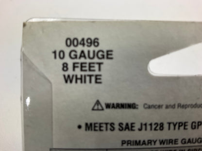 Deka 00496 Copper Primary White Wire 10 Gauge - 8 Feet