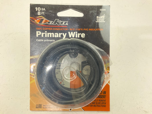 Deka 00499 Black 10 Gauge Primary Wire 8' Long