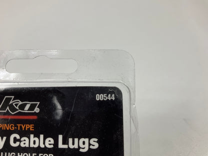 Deka 00544  3/8'' Hole Copper Battery Cable Lugs, 2 Gauge, (Pack Of 10)