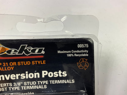Deka 00575 3/8'' Stud To Top Post Battery Conversion Terminal - 2 Pack