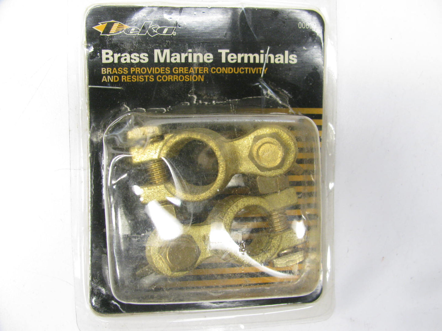 Deka 00639 Brass Battery Terminals Clamp Type Wing Nut Marine & Special App
