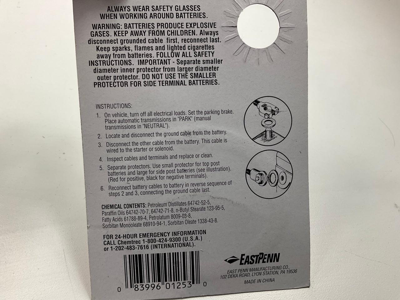 (100) Deka 01253 Side / Top Post Battery Felt Terminal Protectors Anti Corrosion