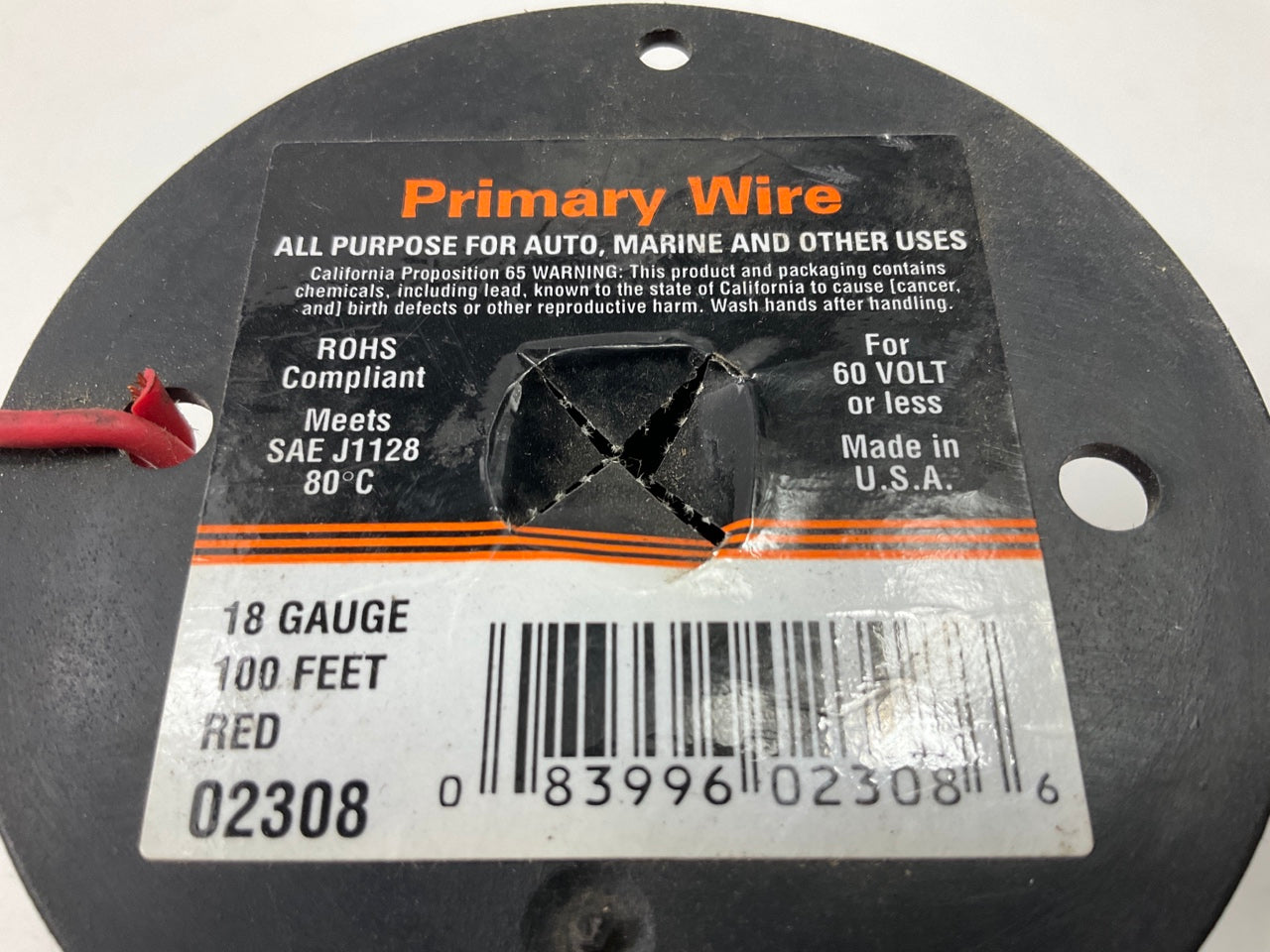 Deka 02308 Spooled 18 Gauge Primary Wire, 100 Feet, Red