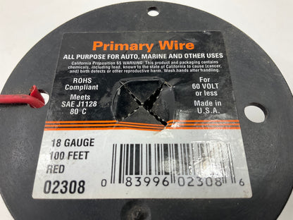 Deka 02308 Spooled 18 Gauge Primary Wire, 100 Feet, Red