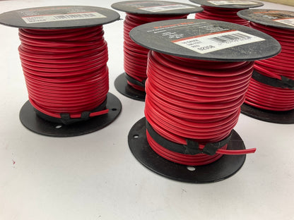 (5) Deka 02358 16 Gauge Red Primary Wire 100' Long