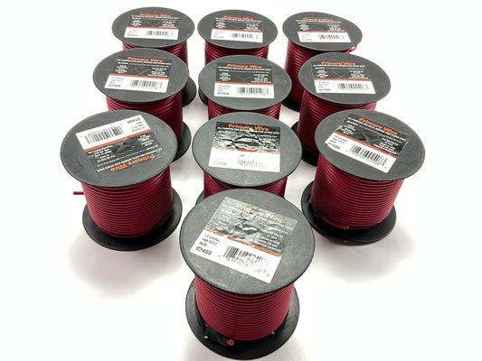 (10) Deka 02408 14 GAUGE Red Primary Automotive Wire, 100 Feet Rolls