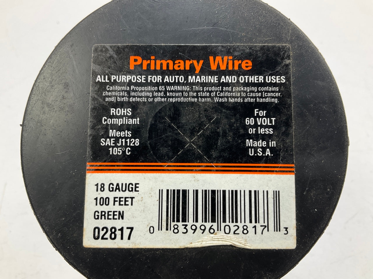 Deka 02817 Wire (Power)  18 Gauge 100 Feet Green Primary Wire