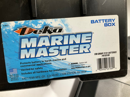 Deka 03189 Marine Battery Box (Large, Group 27/31)