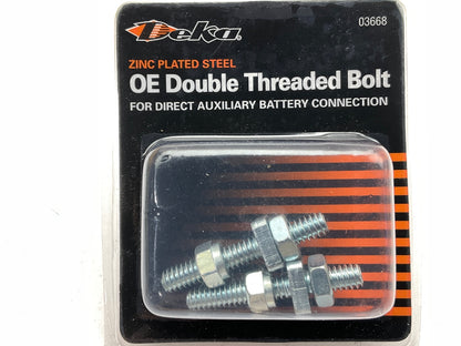 Deka 03668 Double Threaded Bolt For Direct Auxiliary Battery Connection 2/Pack