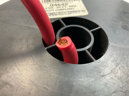 12 FEET - Deka 04642 4 Gauge Battery Power Cable,  12' Feet Long Red
