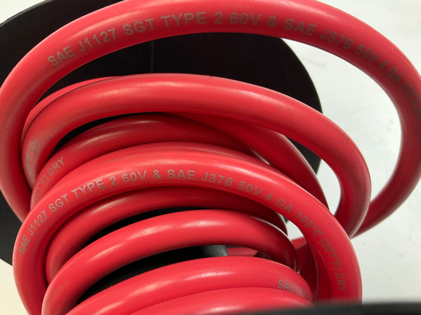 12 FEET - Deka 04642 4 Gauge Battery Power Cable,  12' Feet Long Red
