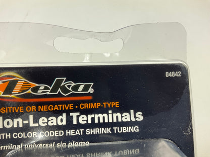 Deka 04842 Non-Lead Battery Terminals With Color Coded Heat Shrink Tubing