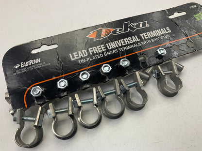 (6) Deka 05512 Universal Lead Free Top Post Battery Terminal W/ 5/16'' Stud