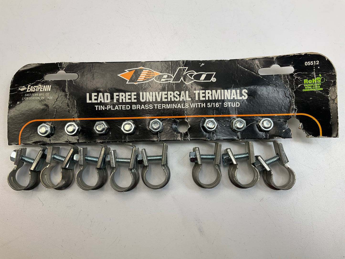 (8) Deka 05512 Universal Lead Free Top Post Battery Terminal W/ 5/16'' Stud