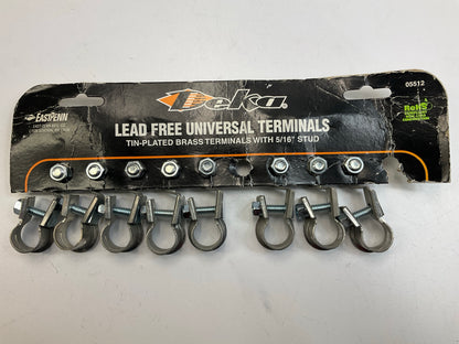 (8) Deka 05512 Universal Lead Free Top Post Battery Terminal W/ 5/16'' Stud