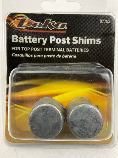 Deka 07753 Battery Top Post Shim Caps - 2/Pack