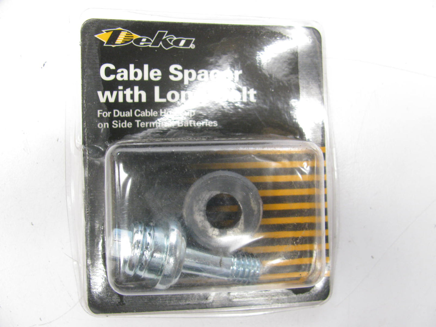 Deka 08766 Long Side Terminal Battery Bolt With Spacer For Dual Cable Hook Up