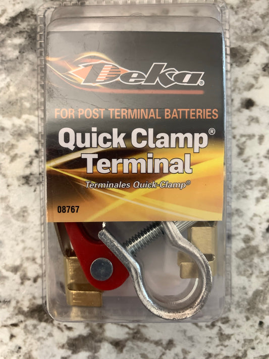 Deka 08767 Battery Cable Repair End Quick Clamp Terminal Kit Top Post Battery