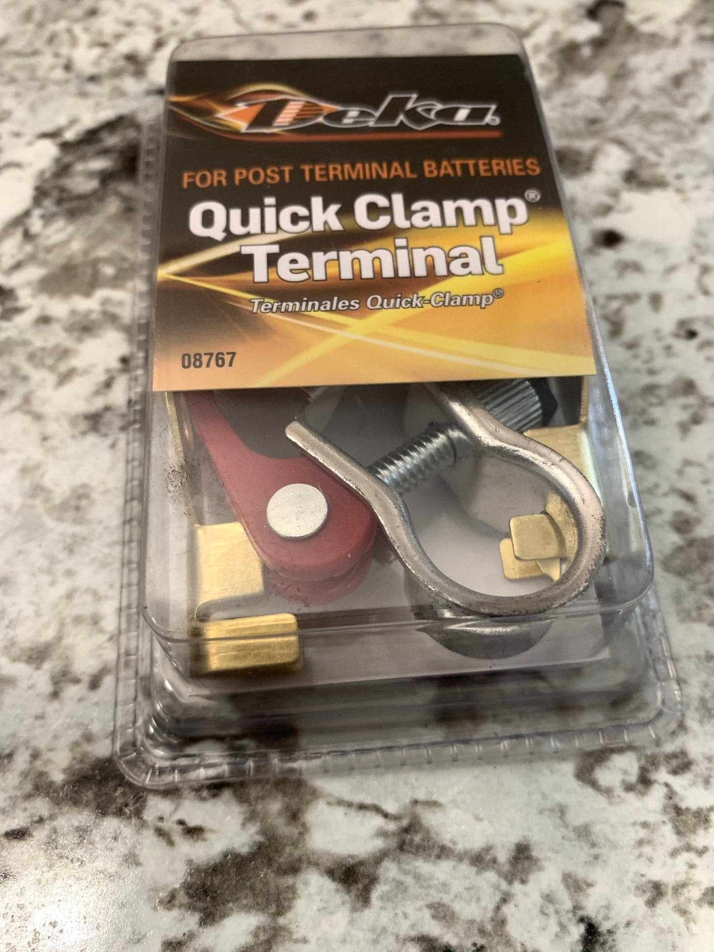 Deka 08767 Battery Cable Repair End Quick Clamp Terminal Kit Top Post Battery