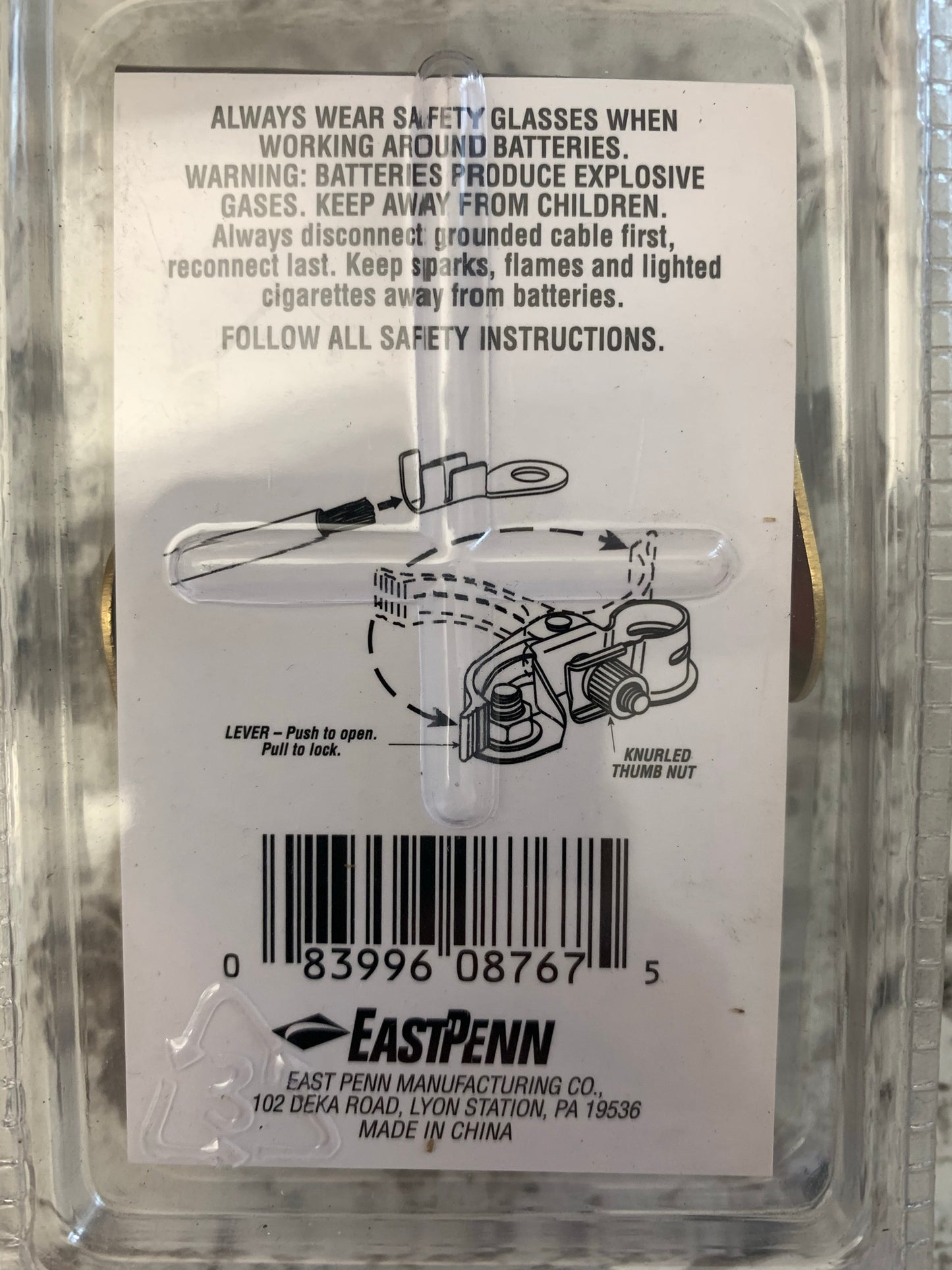 Deka 08767 Battery Cable Repair End Quick Clamp Terminal Kit Top Post Battery