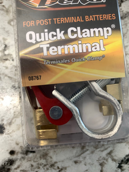Deka 08767 Battery Cable Repair End Quick Clamp Terminal Kit Top Post Battery