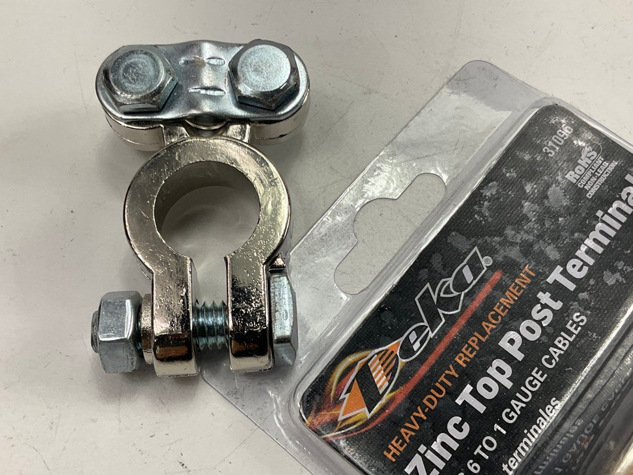 Deka 31096 Zinc Plated Top Post Battery Terminal, Lead Free - 1 To 6 Gauge