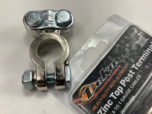 Deka 31096 Zinc Plated Top Post Battery Terminal, Lead Free - 1 To 6 Gauge