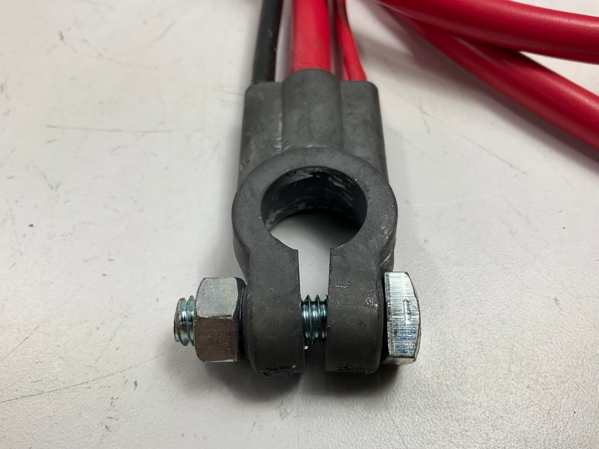 Deka 38-DC Red Post Terminal Battery Cable 2 Gauge, 38'' Long, Two Leads