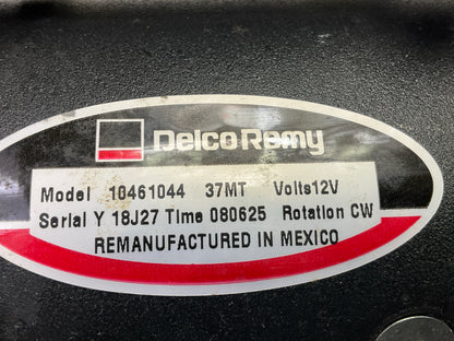 REMAN. Delco-Remy 10461044 Starter - Delco 37MT, 12 Volt, 10 Teeth