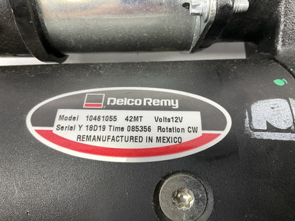 REMAN. Delco-remy 10461055 Starter Motor, 42MT 12 Volt, SAE 3 Mount, 11 Tooth
