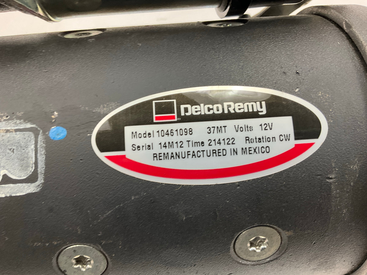 REMAN. Delco-Remy 10461098 Starter: 37MT, 10-Tooth, 12V