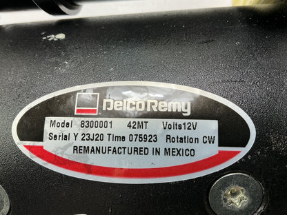 NEW - Delco-remy 8300001 Starter Motor, 42MT 12-Volt, CW Rotation 11 Tooth