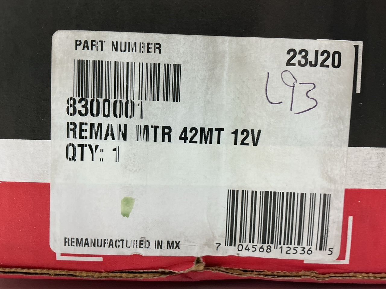 NEW - Delco-remy 8300001 Starter Motor, 42MT 12-Volt, CW Rotation 11 Tooth