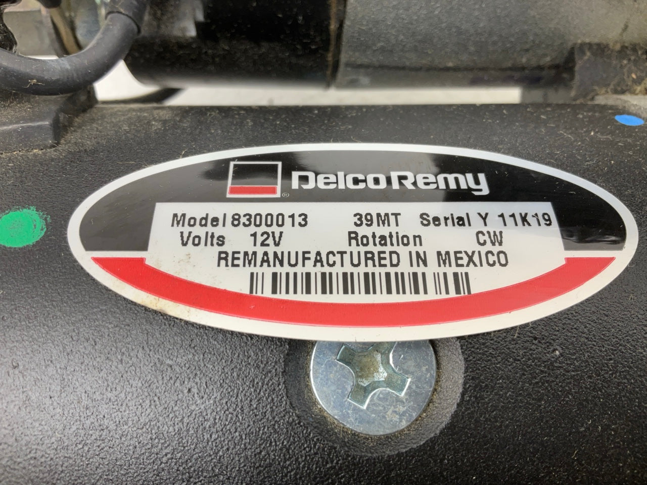NEW - Delco-remy 8300013 Starter Motor, 39MT 12-Volt, 7.2KW
