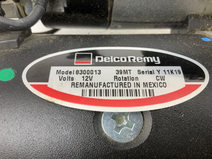 NEW - Delco-remy 8300013 Starter Motor, 39MT 12-Volt, 7.2KW