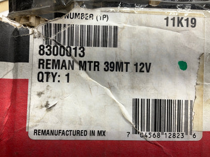 NEW - Delco-remy 8300013 Starter Motor, 39MT 12-Volt, 7.2KW