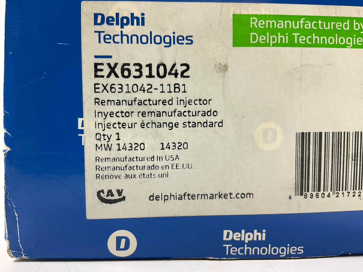 REMAN. Delphi EX631042 Fuel Injector For 2004-2009 Dodge Ram 5.9L Cummins Diesel