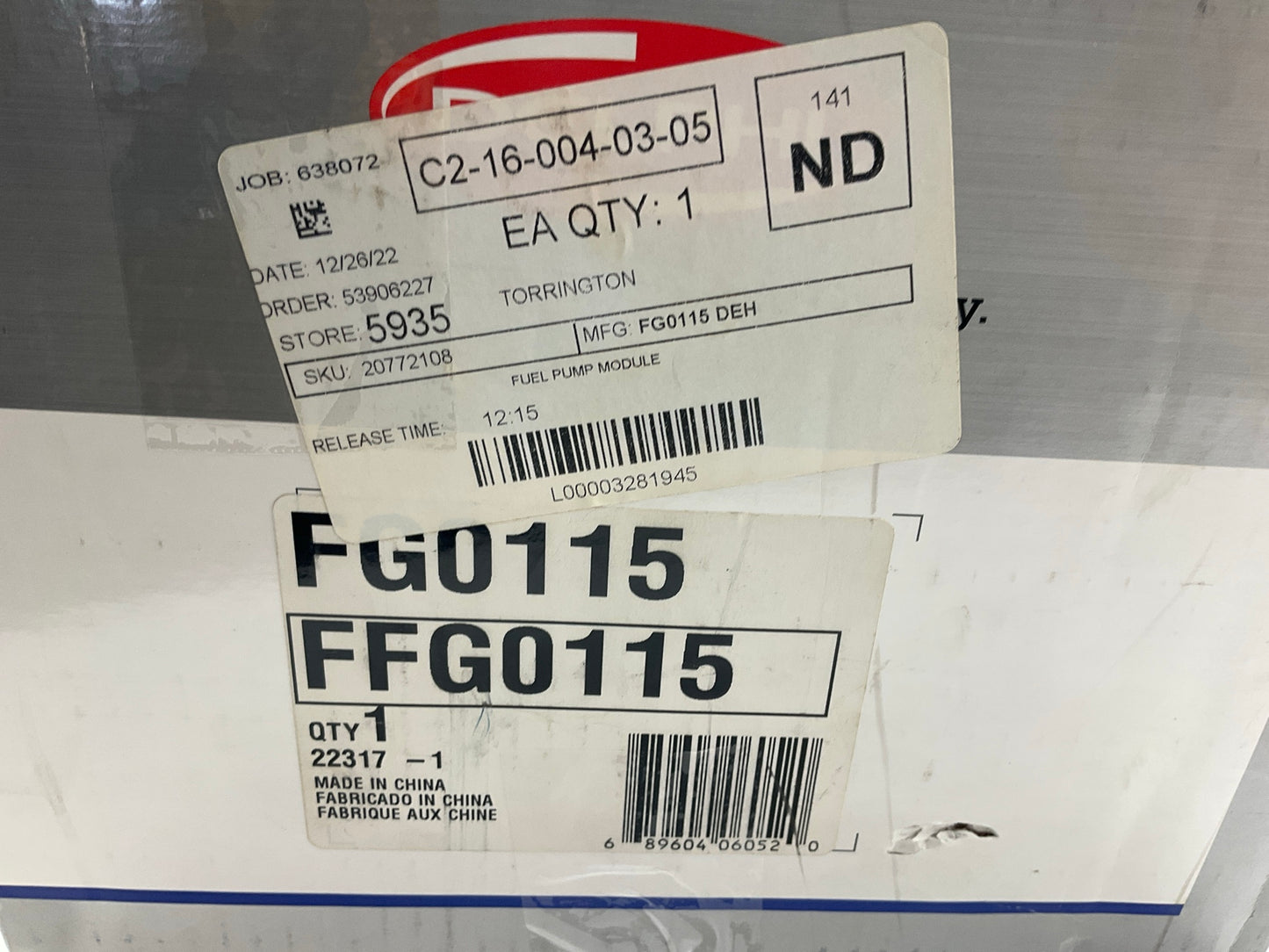 Delphi FG0115 Fuel Pump Module Assembly