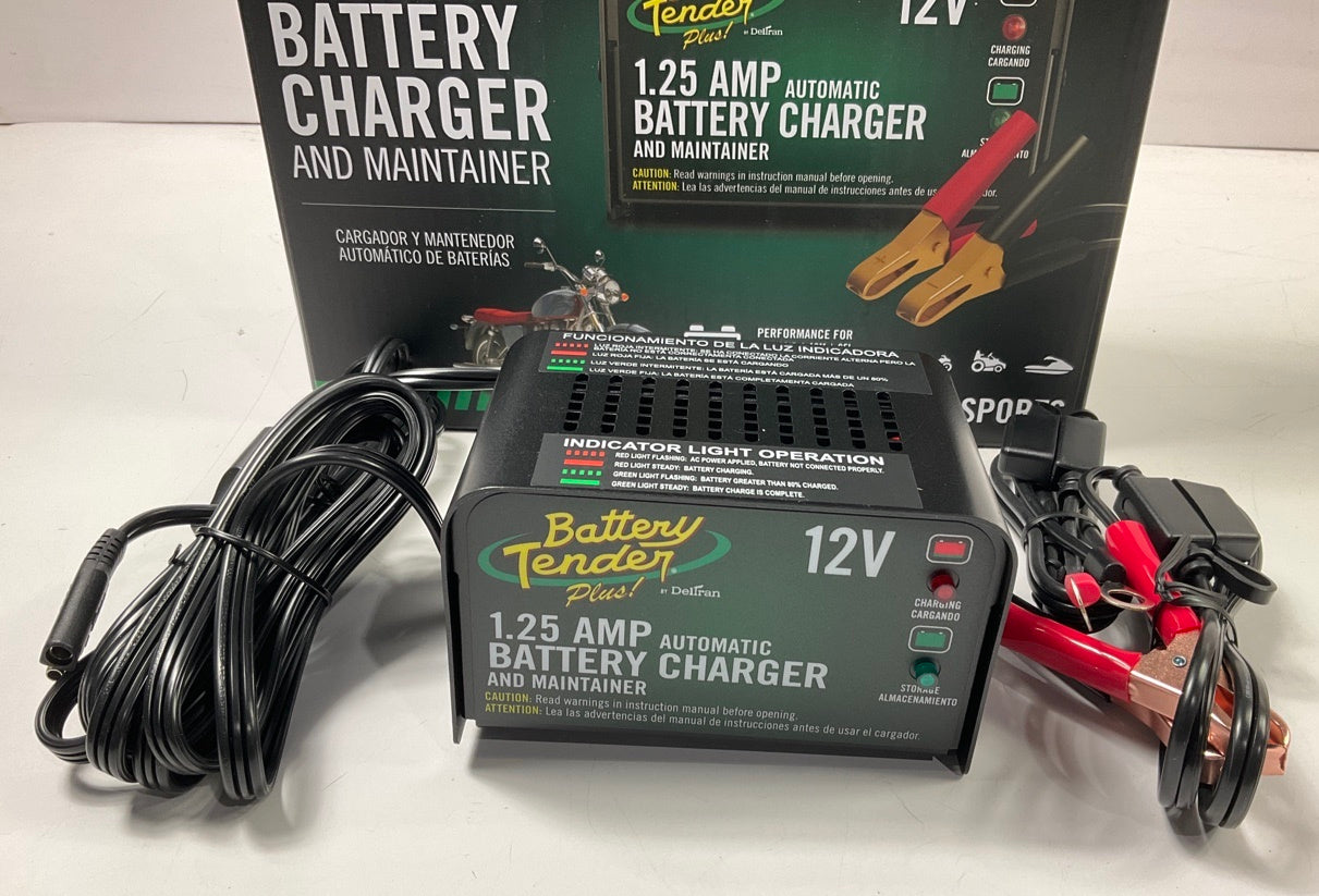 Deltran 1.25 Amp Battery Tender Plus Automatic Battery Charger And Maintainer