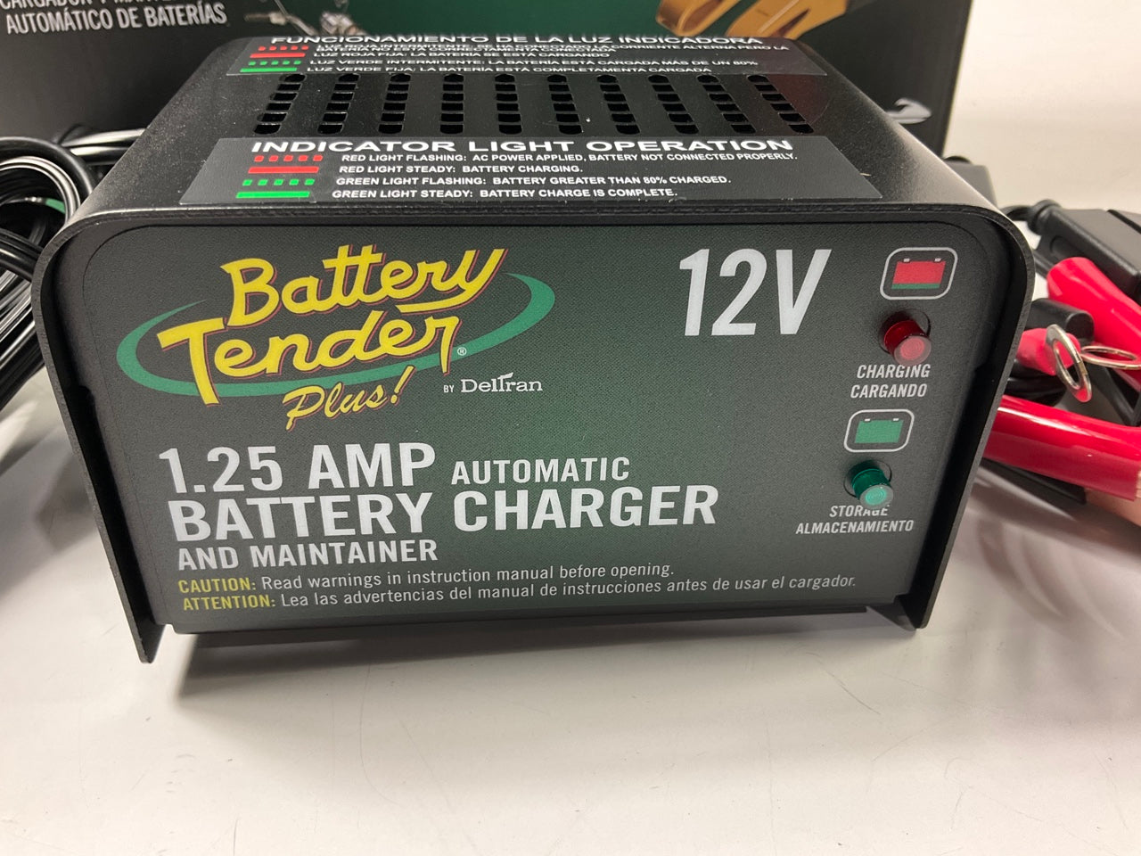 Deltran 1.25 Amp Battery Tender Plus Automatic Battery Charger And Maintainer