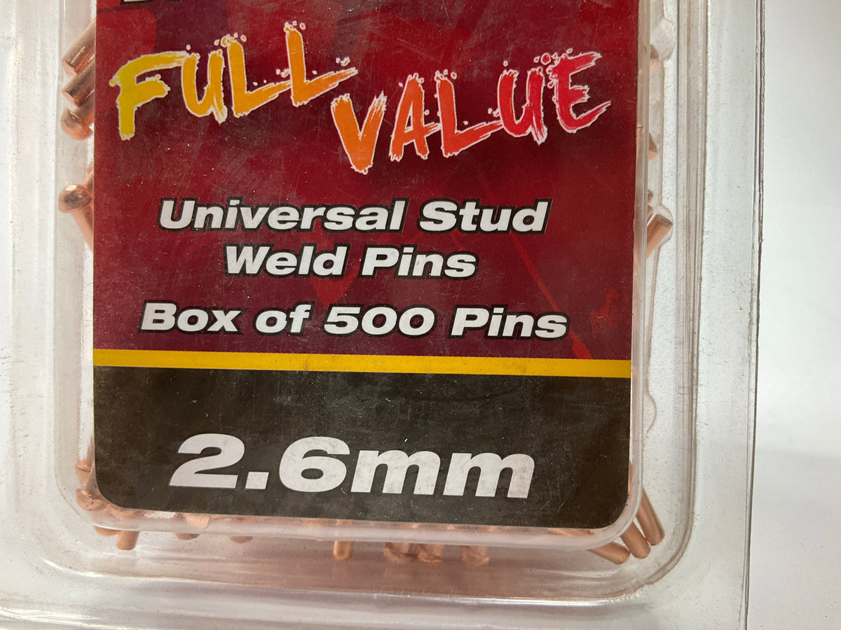 Dent Fix DF-26FV Stud Welding Pins, 2.6mm - Box Of 500 - Dent Puller Pins
