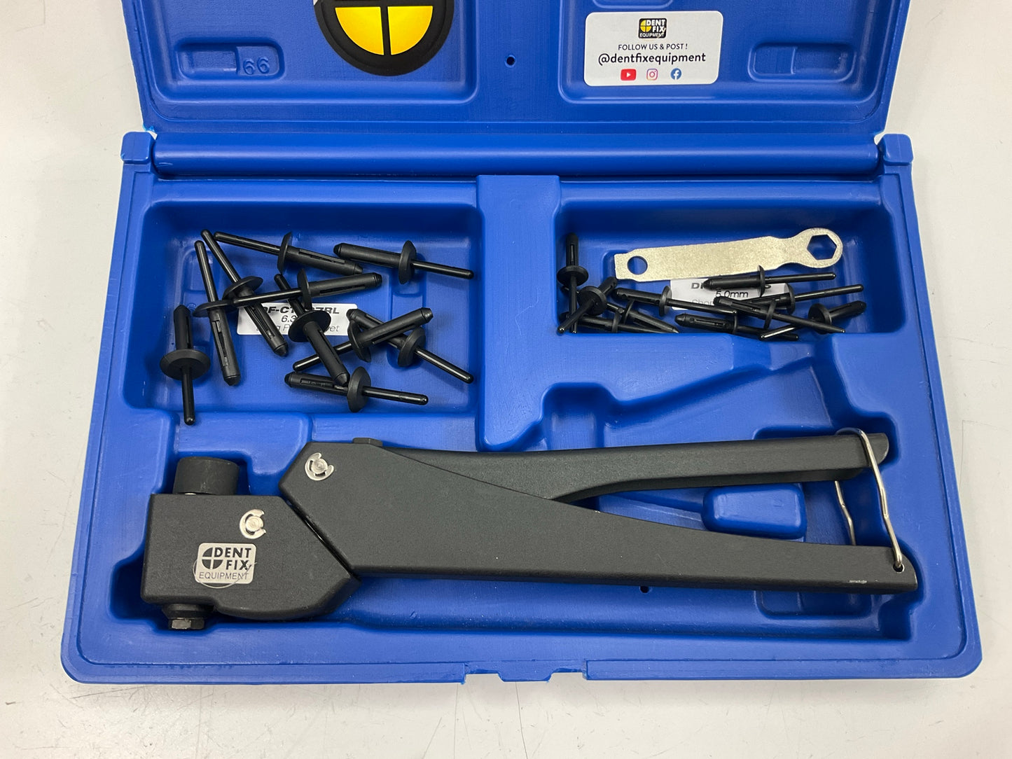 Dent Fix DF-CT888 Swivel Slimline Plastic Riveter (compact Plastic Rivet Pliers)