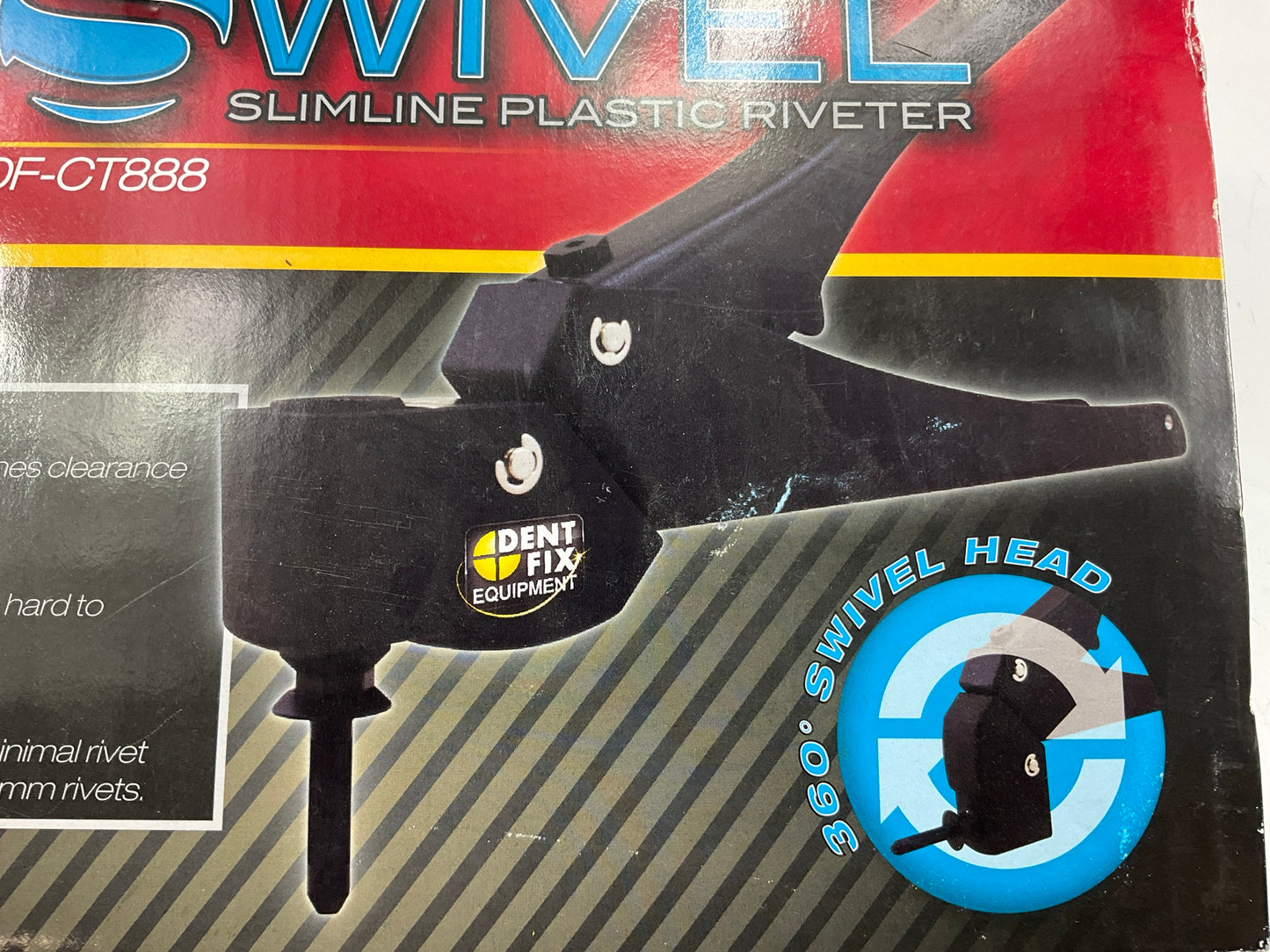 Dent Fix DF-CT888 Swivel Slimline Plastic Riveter (compact Plastic Rivet Pliers)