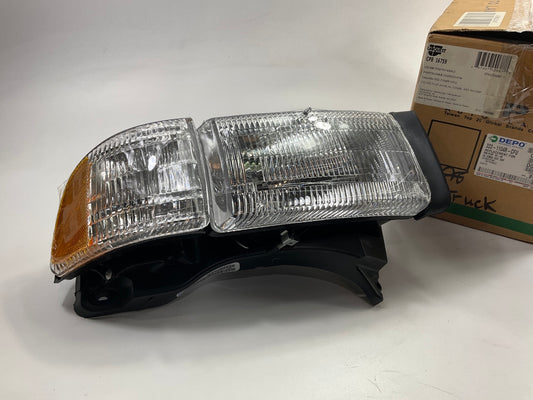 Depo 3331104R-CFU Right Headlight Headlamp For 1999-2002 Ram 1500 2500 W/O Sport