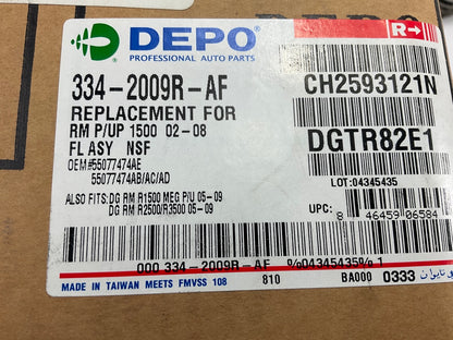 Depo 334-2009R-AF Right Fog Light Lamp