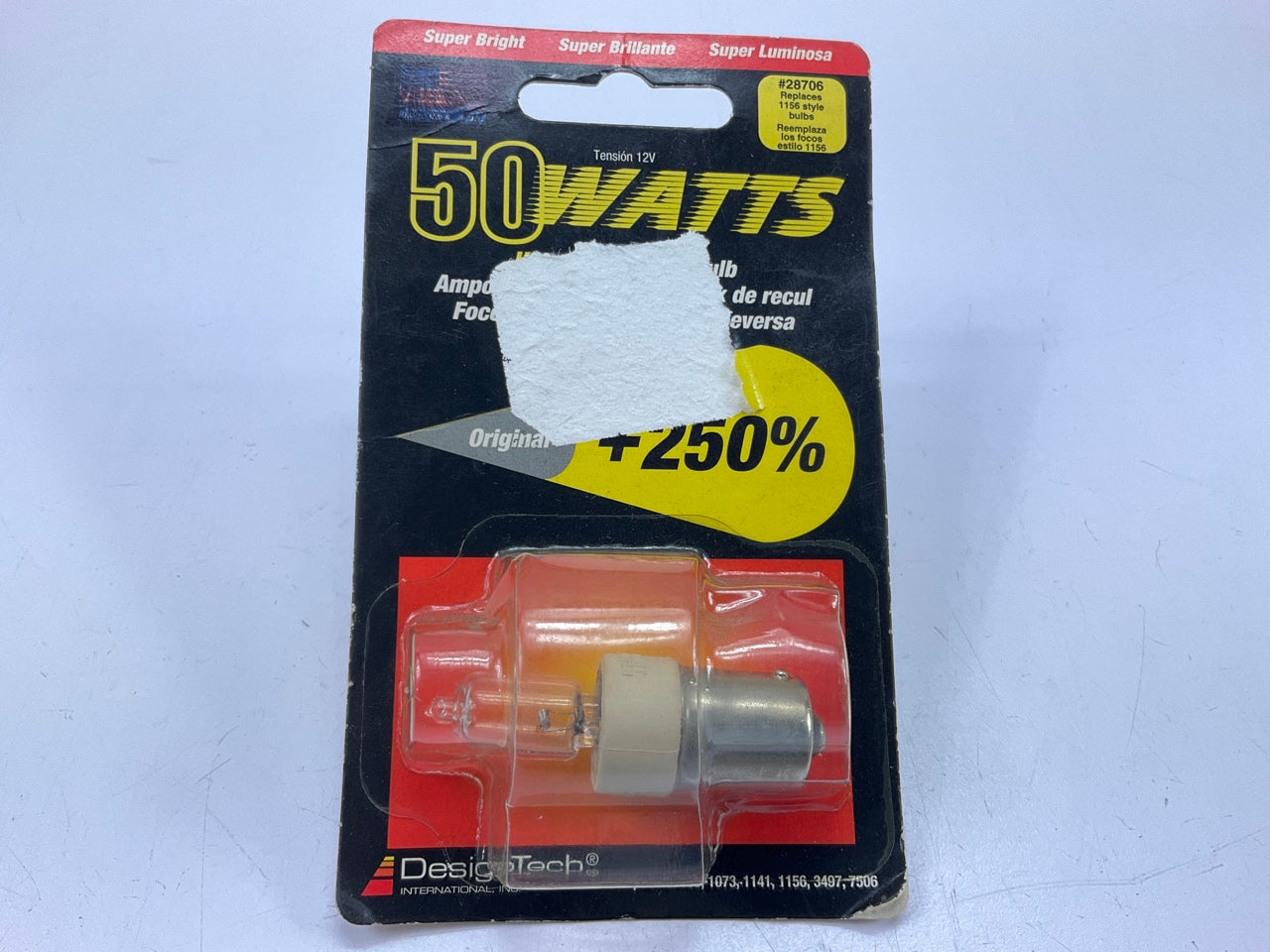 Designtech 28706VA Super Bright Halogen Lamp Light Bulb, Replaces Bulb # 1156