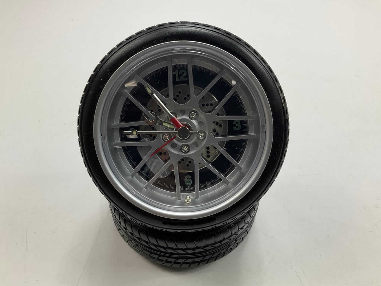 NEW Excell Wheel Tire Desk Clock Auto Shop Small Desk Clock