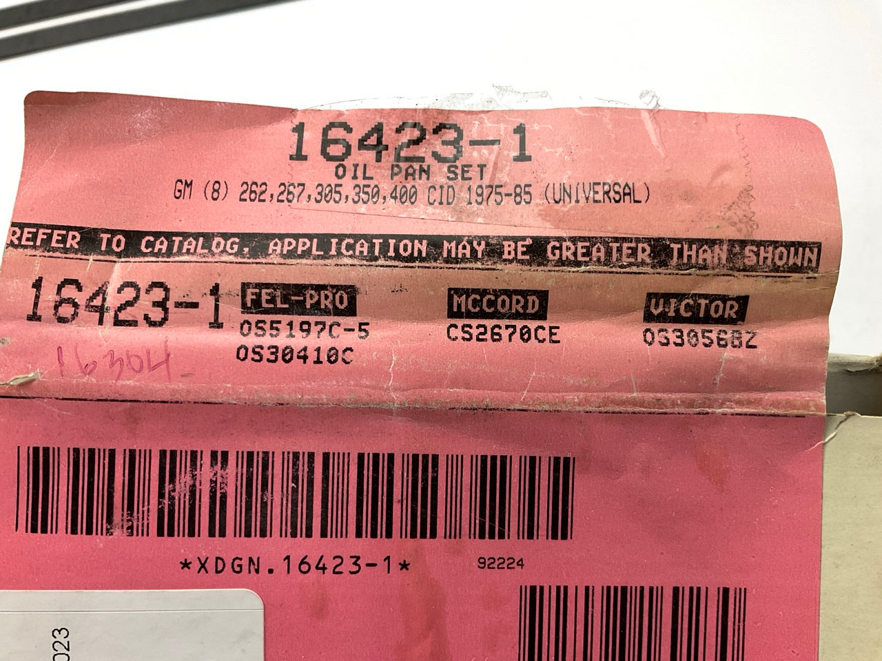Detroit Gasket 16423-1 Engine Oil Pan Gasket Set 1975-1980 GM 305 350 400-V8