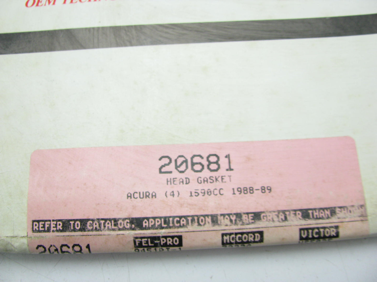 Detroit 20681 Engine Cylinder Head Gasket 1986-89 Acura Integra 1.6L-L4